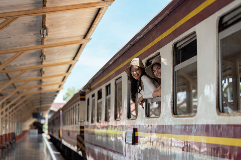 by train