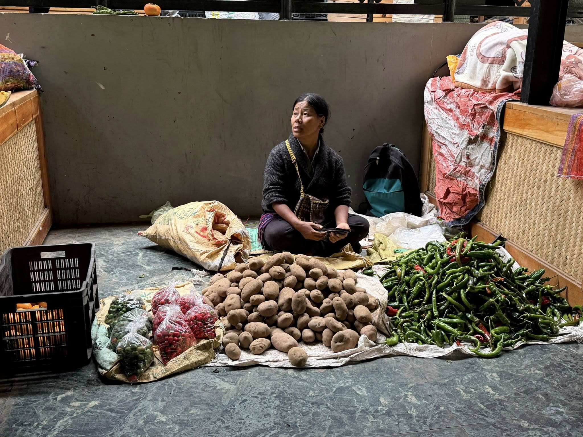 Post bhutanese woman market