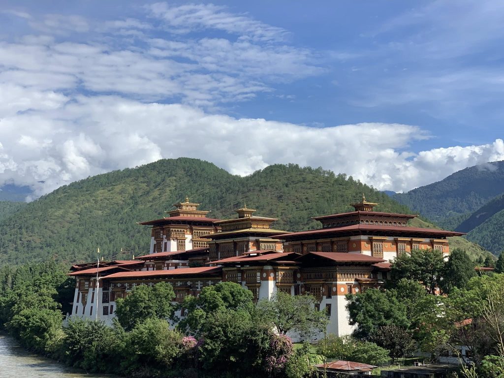 Post temple Bhutan Autumn