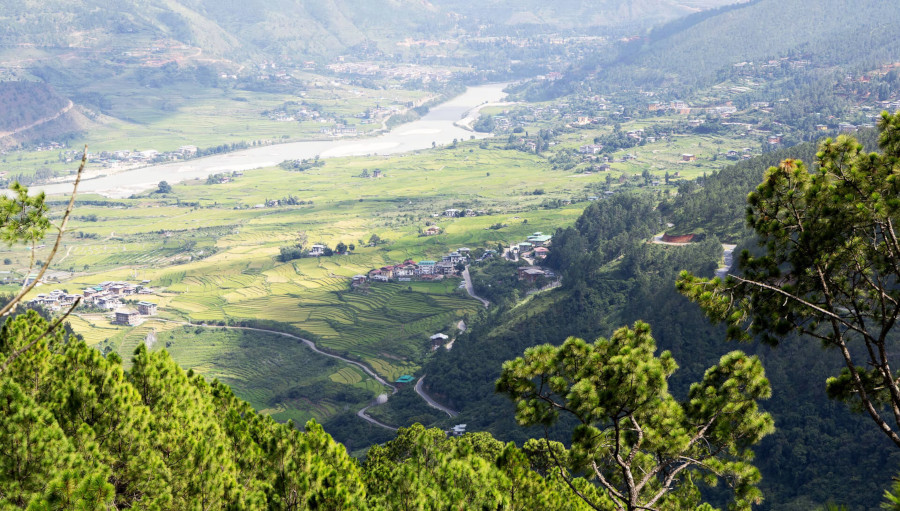 Paysage du Bhoutan Bhutan landscape