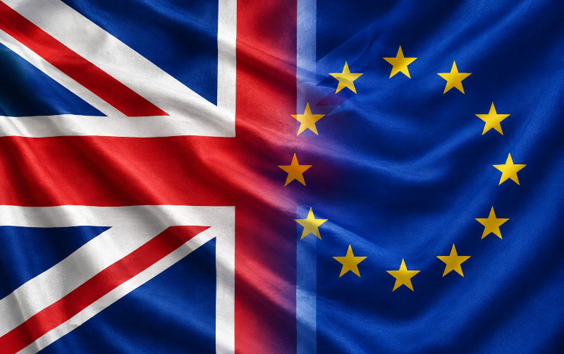 UK EU flags