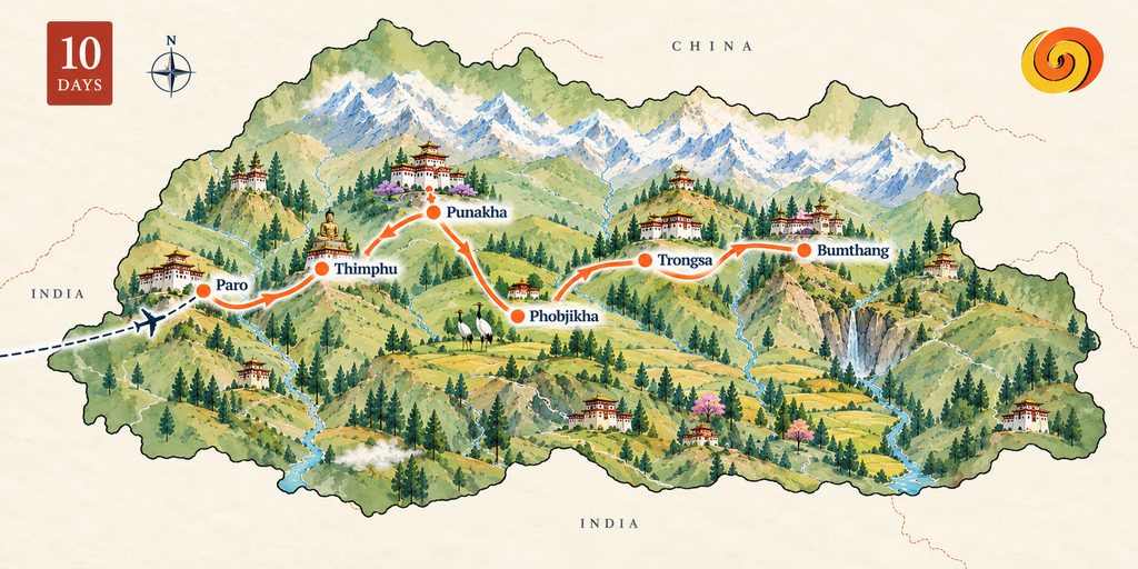 10 days itinerary Bhutan Post 10 days itinerary Bhutan